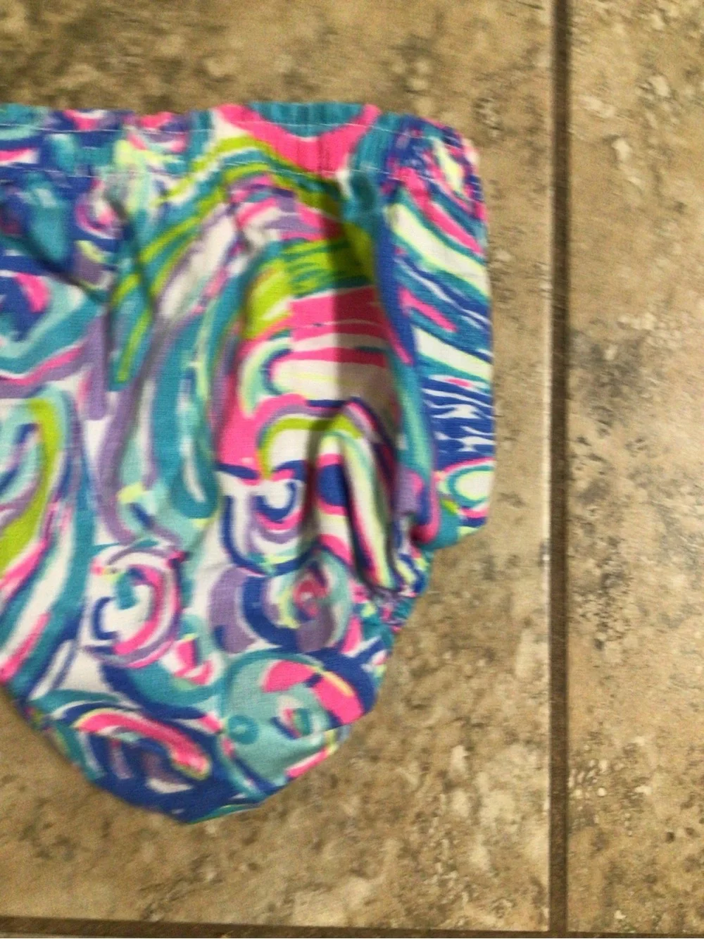 Lilly Pulitzer Splash Watercolor Tropical Baby Diaper Cover Bloomer 18-24 Months